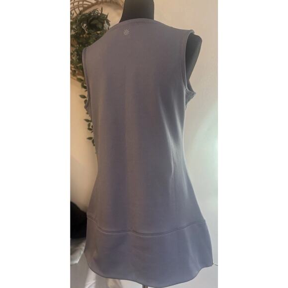 Althleta Gray Tunic Dress Sleeveless Athleisure Preppy Soft Girl - Picture 6 of 11